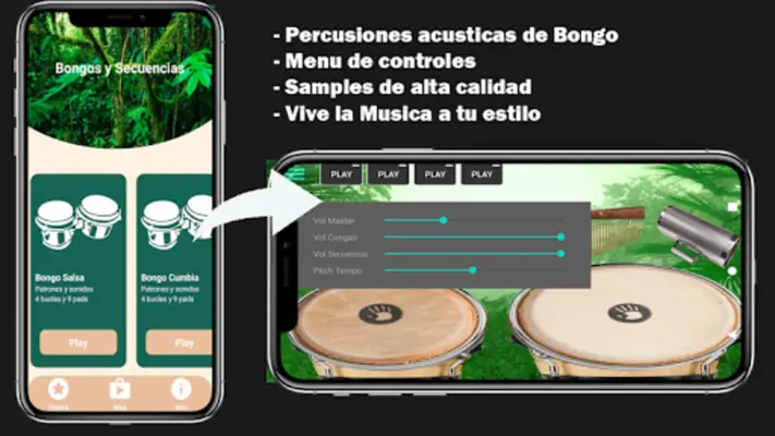 Bongos y Congas android App screenshot 1